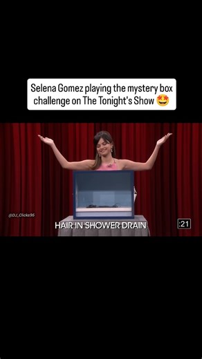 DJ Clicks on Instagram: "In an episode on The Tonight's Show starring Jimmy Fallon, Selena Gomez took the Mystery Box game challenge where you have to touch whatever is inside the box without looking and you have to describe the object. Absolutely love how bravely she touches all of them without any delay or getting scared. She's so adorable 🥰 #funny #funnymemes #memes #selenagomez #reels #viral #trendingreels #viralreels #trending #explorepage #instagramreels #instagood #facebook #fbreels"