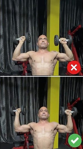 Seated Dumbbell Shoulder Press ❌ vs ✅ | Fix Your Form!