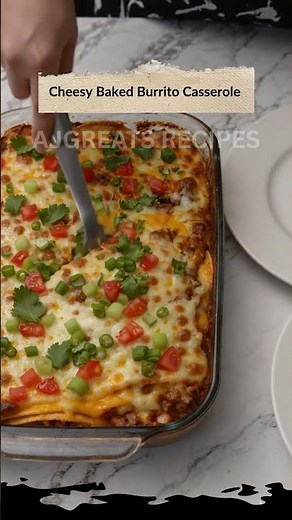 Cheesy Baked Burrito Casserole