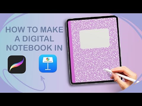 HOW TO MAKE A DIGITAL NOTEBOOK 📚 IN PROCREATE | HYPERLINK ON KEYNOTE ALL IN THE IPAD