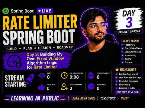 Day 3: Building a Rate Limiter with Spring Boot | System Design & Project Planning