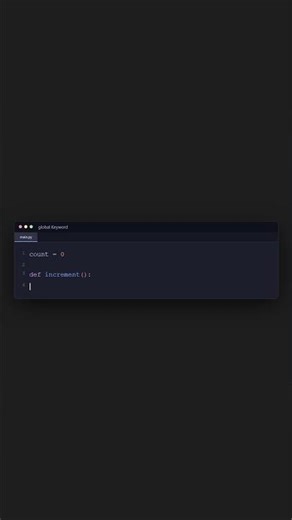 Python Global Variables 🐍 #shorts