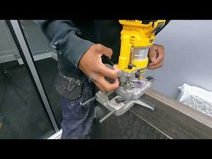 How To Fit door Hinges with a router
