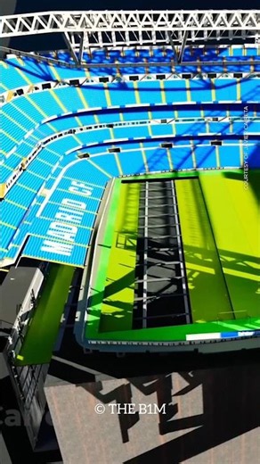 Real Madrid Stadium Retractable Pitch #shorts #ramkarnan