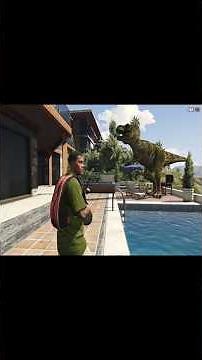 Franklin Shinchan Chop Found T-Rex In The House - GTA 5 Part 2