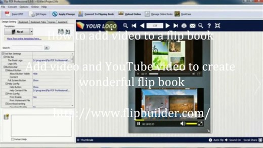 Flipbook Tutorial: How to add video to a flip book - FlipBuilder