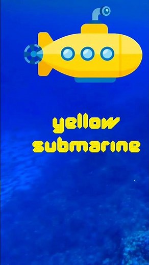 Yellow Submarine - Beatles #lyrics #funsongs #1960smusic