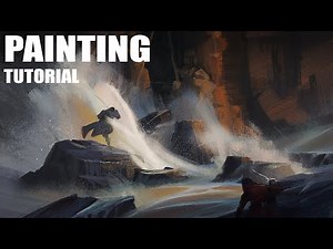 How I Paint and Design an Epic Environment Concept (Digital Painting Tutorial)
