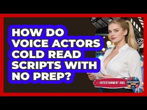 How Do Voice Actors Cold Read Scripts With No Prep? - Entertainment Jobs