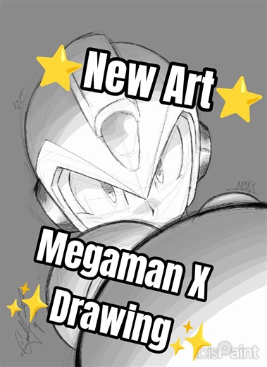 ✨MegaMan X Drawing✨ #art #pencil #digitalart #megamanx