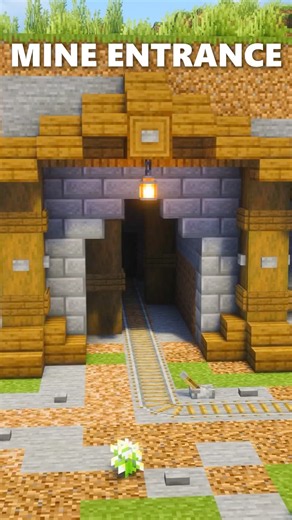 Minecraft Mine Entrance ⛏️