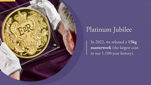 The Royal Mint has been the original maker of British coins and precious metals for over 1,100 years. This video shines a spotlight on some of our most prestigious coin and bar designs, showcasing centuries of British design and craftmanship. | The Royal Mint