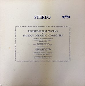 Austrian Tonkünstler Orchestra, Vienna, Ernst Märzendorfer - Instrumental Works By Famous Operatic Composers