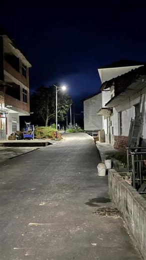 乡村夜景街拍变成Ai多彩涂鸦日常 #随变ai随便玩