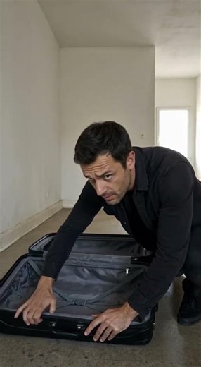 She hid inside the suitcase… and he still found nothing 😳#fyp #suspense #thriller #story #escape