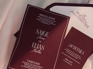 Wedding Invitation Suite Digital Template Editable Invite Details Card Envelope Liner Burgundy Mediterranean Athena Design Modern Couples - Etsy