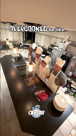 OVERCOOKED in real life…🤣 #overcooked #theboys #viral #shorts
