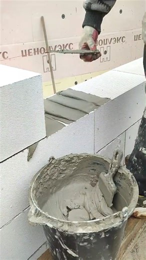 Hebel block installation #construction #reels #fyp #building #viral #engineering #engineer #diy #civilengineering | Civil consultant tips