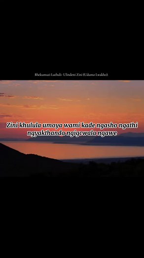 Ulindeni Zini: Bhekumuzi Luthuli's Tribute