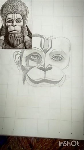 Hanuman Drawing 🔥#shorts​ #hanuman​ #hanumanji​ #drawing​ #art​