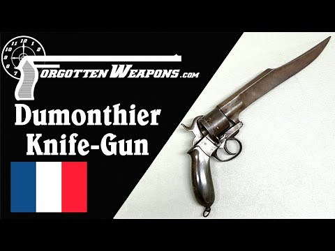 Huge Dumonthier Bowie Knife Revolver