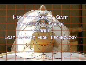 How to Make a Giant Symmetrical Egyptian Statue without giant Ancient High Technology CNC machines