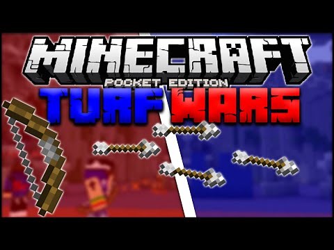 Minecraft PE Turf Wars Server - MCPE Multiplayer Minigame (Pocket Edition)