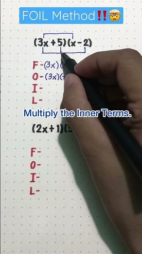 FOIL Method | How to multiply binomials? #math #tutorial #mathematics #mathlove #viral #mathtricks
