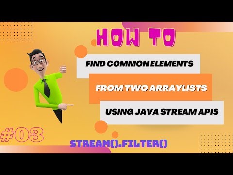 How To Get Common Elements From Two ArrayList In Java Using Stream APIs? | stream() | filter() |
