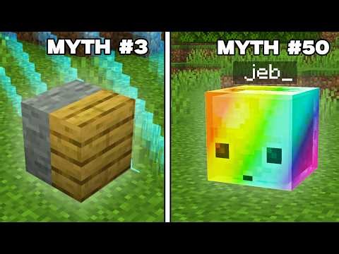 I Busted 50 Minecraft Myths!!