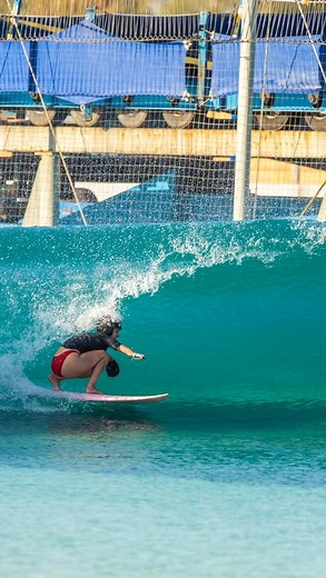 Liv Stone on Instagram: "Woah did that just happen?? Best wave of my entire life. First barrel = best barrel. Filled with gratitude and stoke. A huge thank you to the @kswaveco crew for helping me get shacked‍♂️懶鸞 @hsssurf I’m so grateful :)"