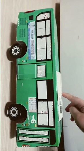 산타버스 전개도 재작완료!! #구독부탁합니다 #버스 #모형제작