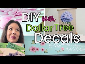 Dollar Tree Wall Decals DIYs/ Turn These into Stunning DIY Home Decor!