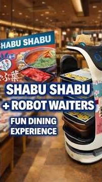 Japanese Hot Pot Experience 🇯🇵 All-You-Can-Eat Shabu-Yo Guide (Robot Waiters?)