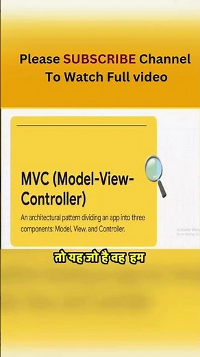 What is MVC in Asp.Net? | Explained In Just 30 seconds #mvc #aspnetcore #aspnetmvc