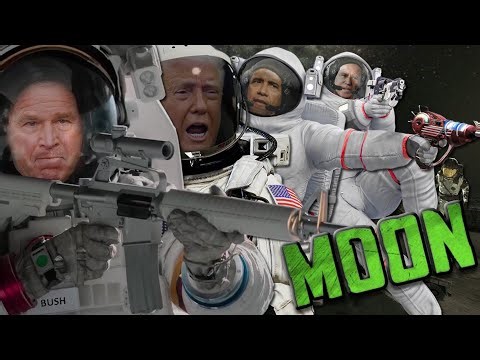 The Presidential Zomboys land on Moon