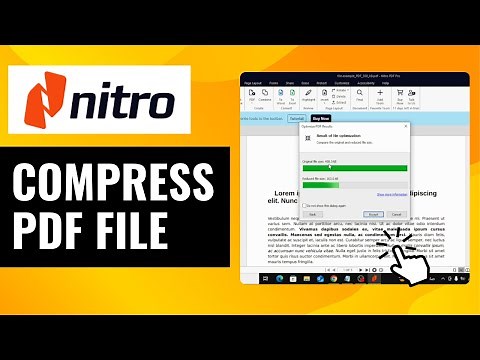 How To Compress PDF File Size in Nitro PRO | Reduce PDF Size Easily