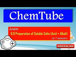 Chemistry SPM: Learn 6.9 Preparation of Soluble Salts (Acid + Alkali) in 7 Min + Solubility of Salt