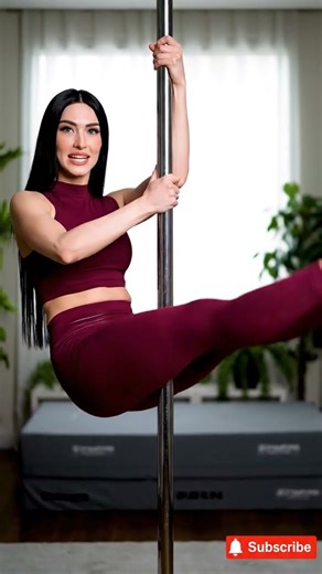 Maya Pole Fitness | Pole Leg Raises (Low) (combo + pose • smooth finish)