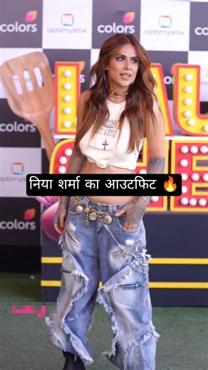 Nia sharma looks bold and stunning in beautiful outfit for laughter chef shoot #niasharma #viral