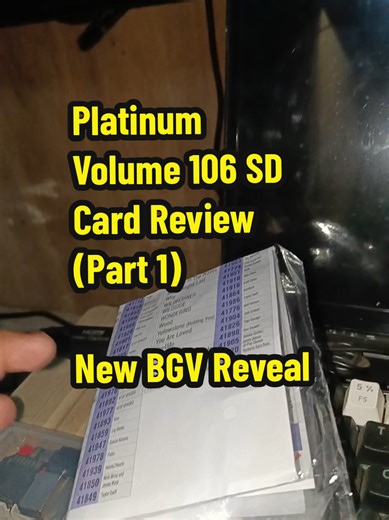 Platinum Volume 106 SD Card (Part 1) New BGV Reveal na nilagay sa Volume 106 #platinumkaraoke #foryoupage #boykalikotvideokerental
