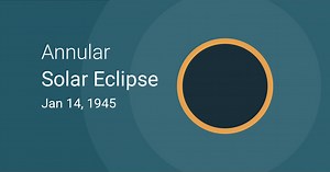 January 14, 1945 Annular Solar Eclipse