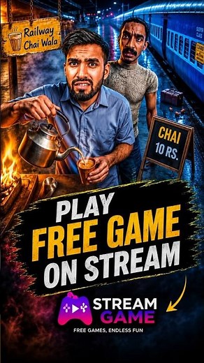 Railway Chai Wala Free On Stream 🤩 #shorts