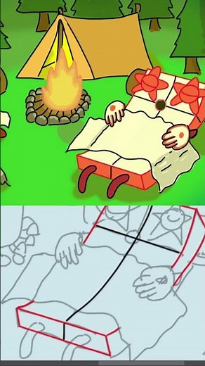 🌲🔥 Numberblocks 1 and 10 Fall Asleep by the Campfire 🔥🌲 #funny #numberblocksquarterband #fanmade