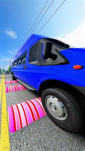 cars and trucks vs Speed Bumps #short #beamng #beamngdrive #trucksvs