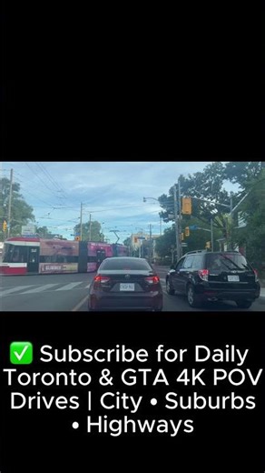Toronto TTC Short 4K POV | Coxwell & Gerrard Intersection with Streetcars & Buses | Summer Day
