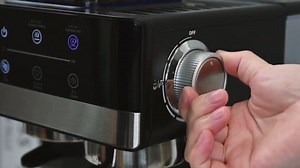 Bluebow Espresso Machine with Grinder, 20Bar Semi-Automatic Coffee Maker with Milk Frother, Professional Cappuccino Latte Machine for Home, Office