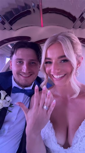 30 mins after this man became my husband💍❤️ This also ended up being the only tiktok audio we managed to get the day of our wedding together😂 #2025bride #husbandandwife #weddingtok #bridetok #bridalfitnesscoach @Yourgirlskill