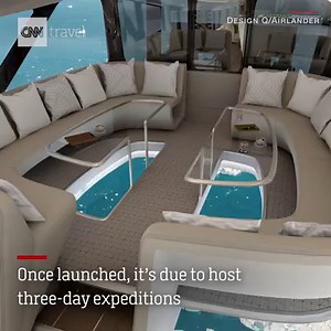 Meet the world's longest aircraft. Design plans for the Airlander 10 include glass floors, en suite cabins, and horizon-to-horizon views. https://cnnmon.ie/2M7YuMy | CNN Business