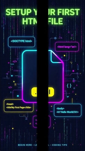 Part 2: How to Create Your First HTML File 🚀 | HTML for Beginners